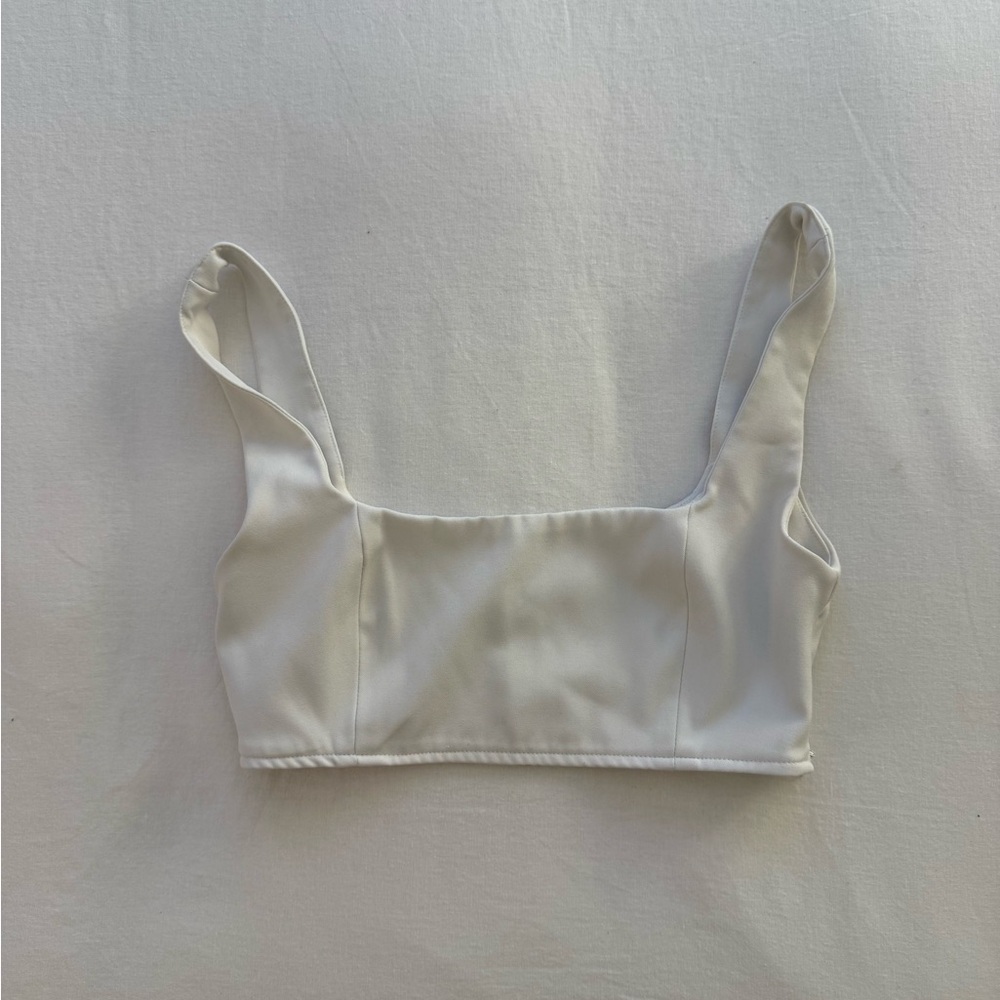 White Crop Top